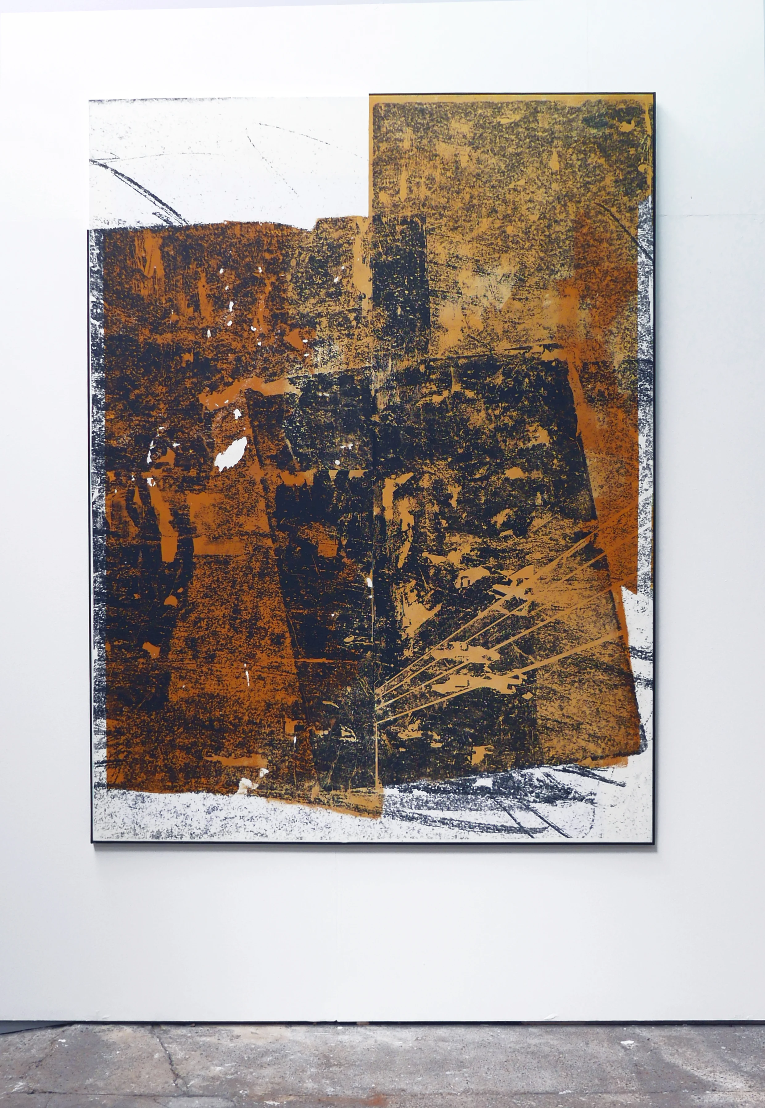 Fantastic Damage.2018 Acrylic,toner and UV matt varnish on canvas 150x200cm Artist frame