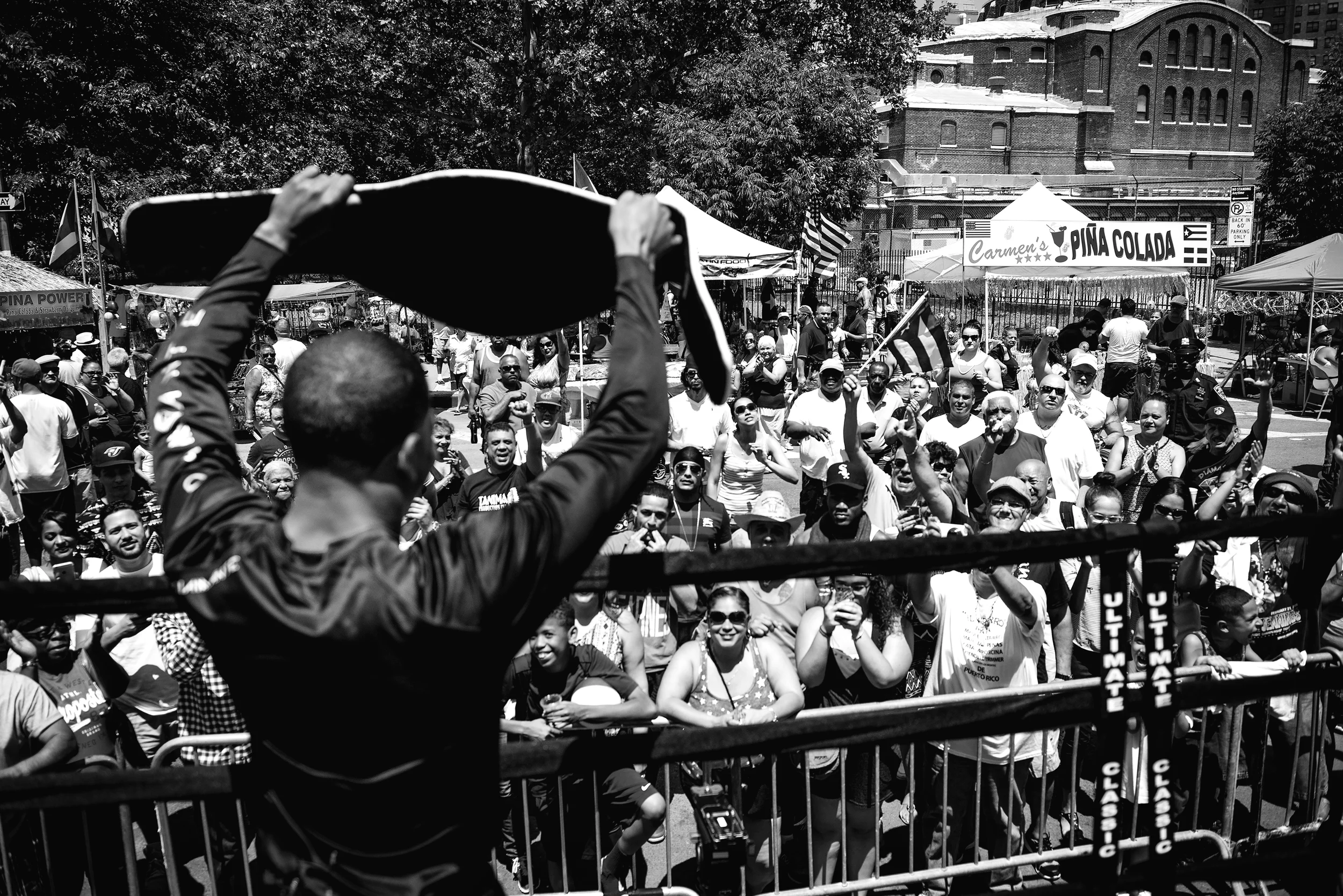  Felix " El Diamante " Verdejo at the Bronx Cultural Arts Festival in New York on Saturday May 30th 2015 promotes  his next fight against Ivan Najera (not shown) at the Madison Square Garden Theater on Saturday June 13, 2015. 
