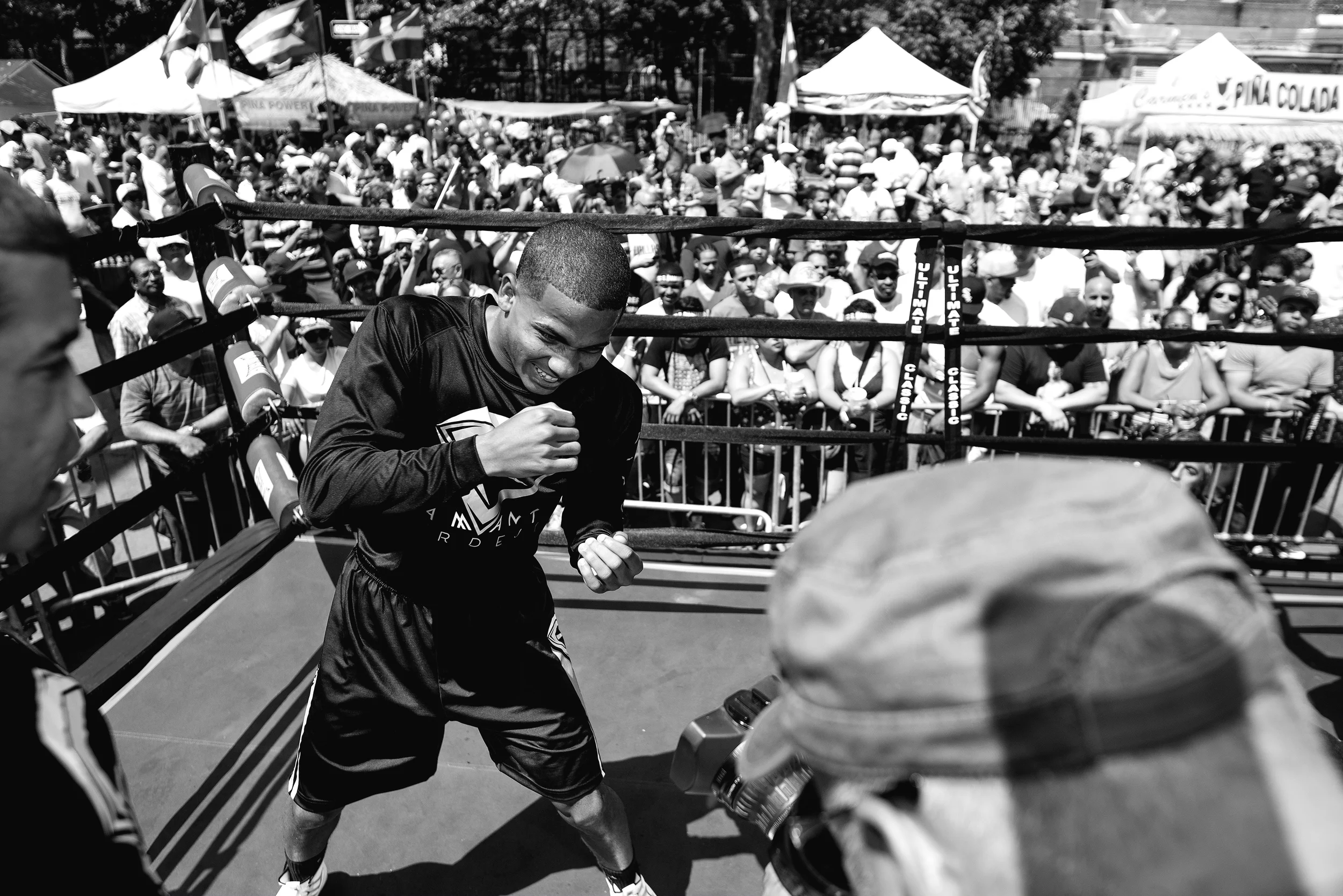  Felix " El Diamante " Verdejo at the Bronx Cultural Arts Festival in New York on Saturday May 30th 2015 promotes  his next fight against Ivan Najera (not shown) at the Madison Square Garden Theater on Saturday June 13, 2015. 