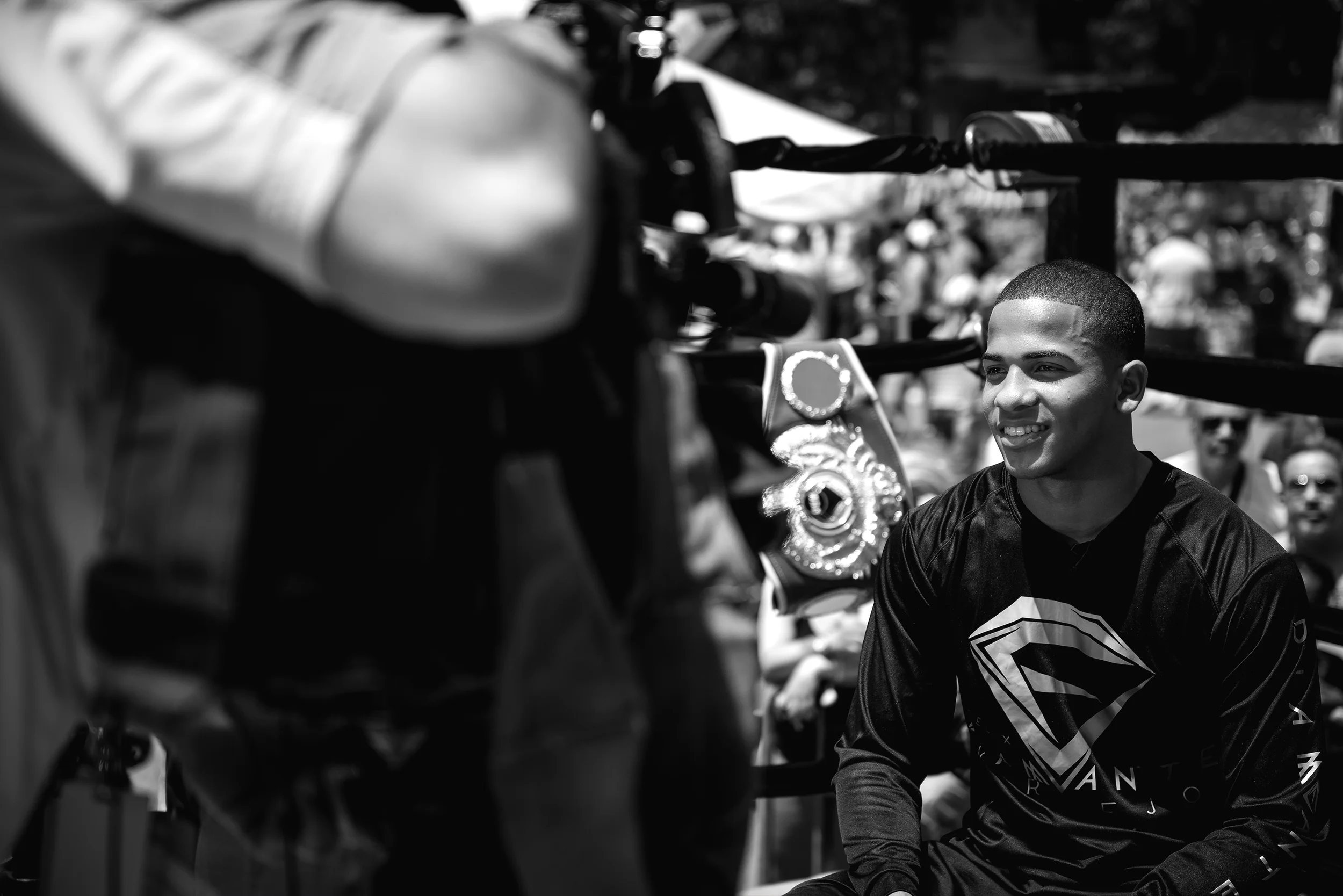 Felix " El Diamante " Verdejo at the Bronx Cultural Arts Festival in New York on Saturday May 30th 2015 promotes  his next fight against Ivan Najera (not shown) at the Madison Square Garden Theater on Saturday June 13, 2015. 