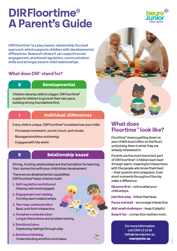 NeuroJunior DIRFloortime® Flyer