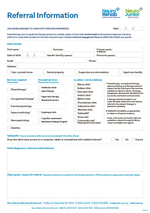 Referral Form