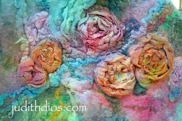 Coral & Magenta Roses on Turquoise