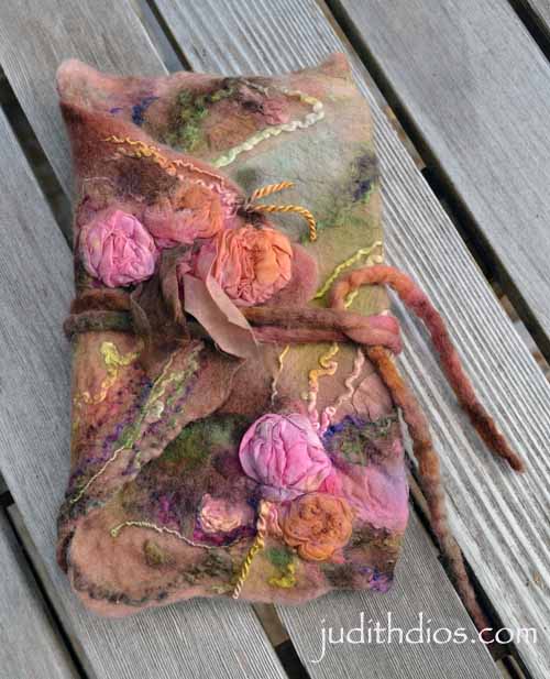 Hand-painted Antique Roses Journal