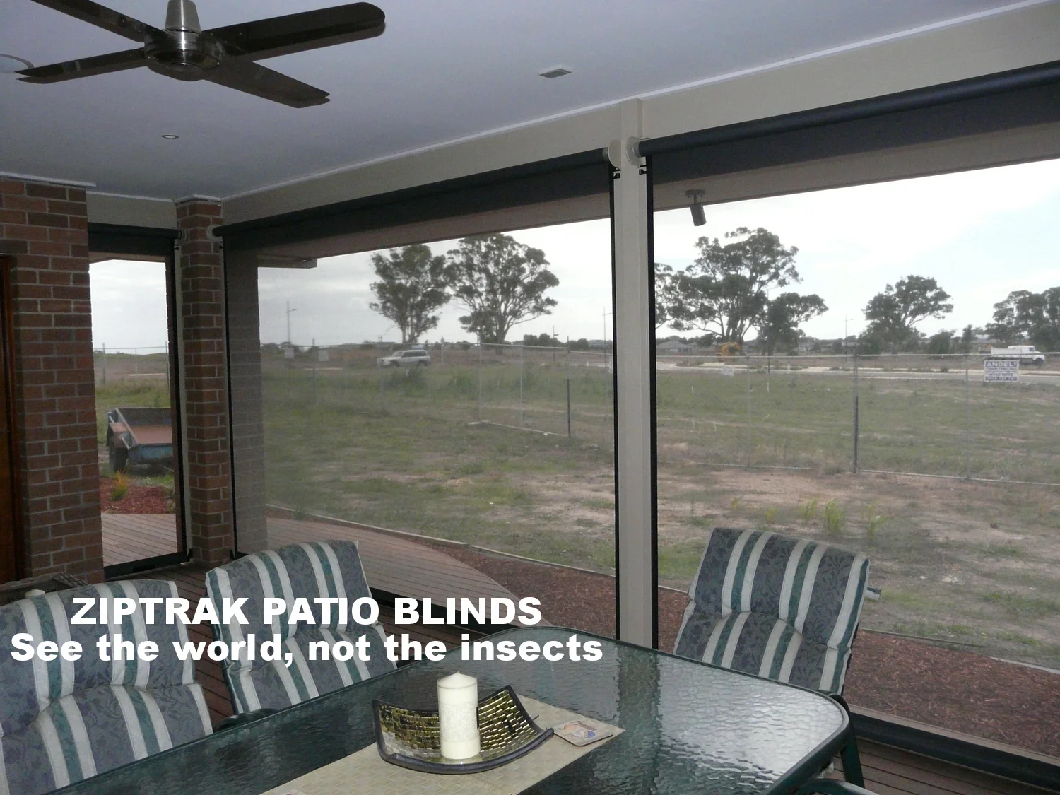 ZIPTRAK PATIO BLINDS
