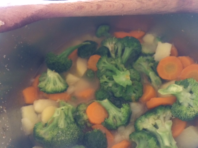 Broccoli, carote e patate...poi le abbiamo frullate 