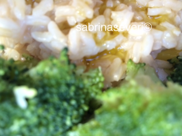 riso con broccoli - rice with broccoli