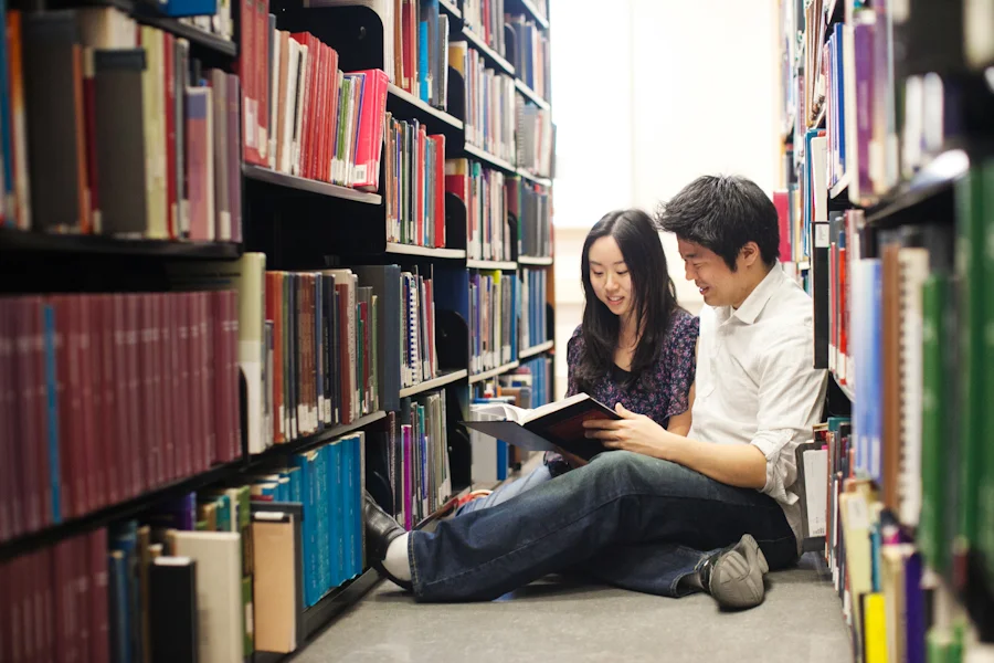 love in the library.