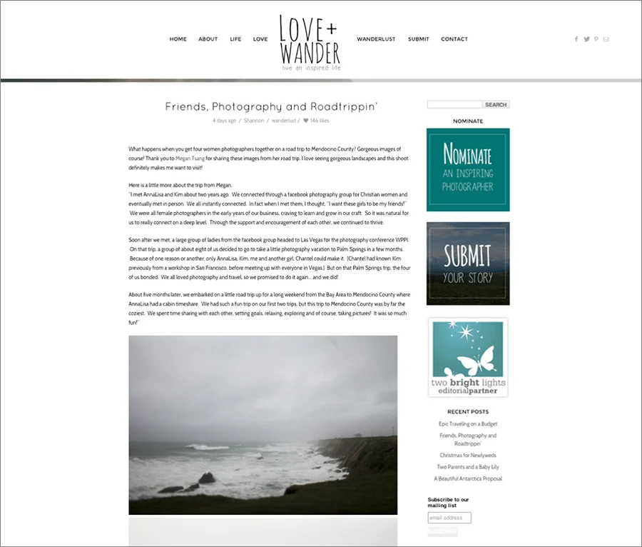 featured | love and wander