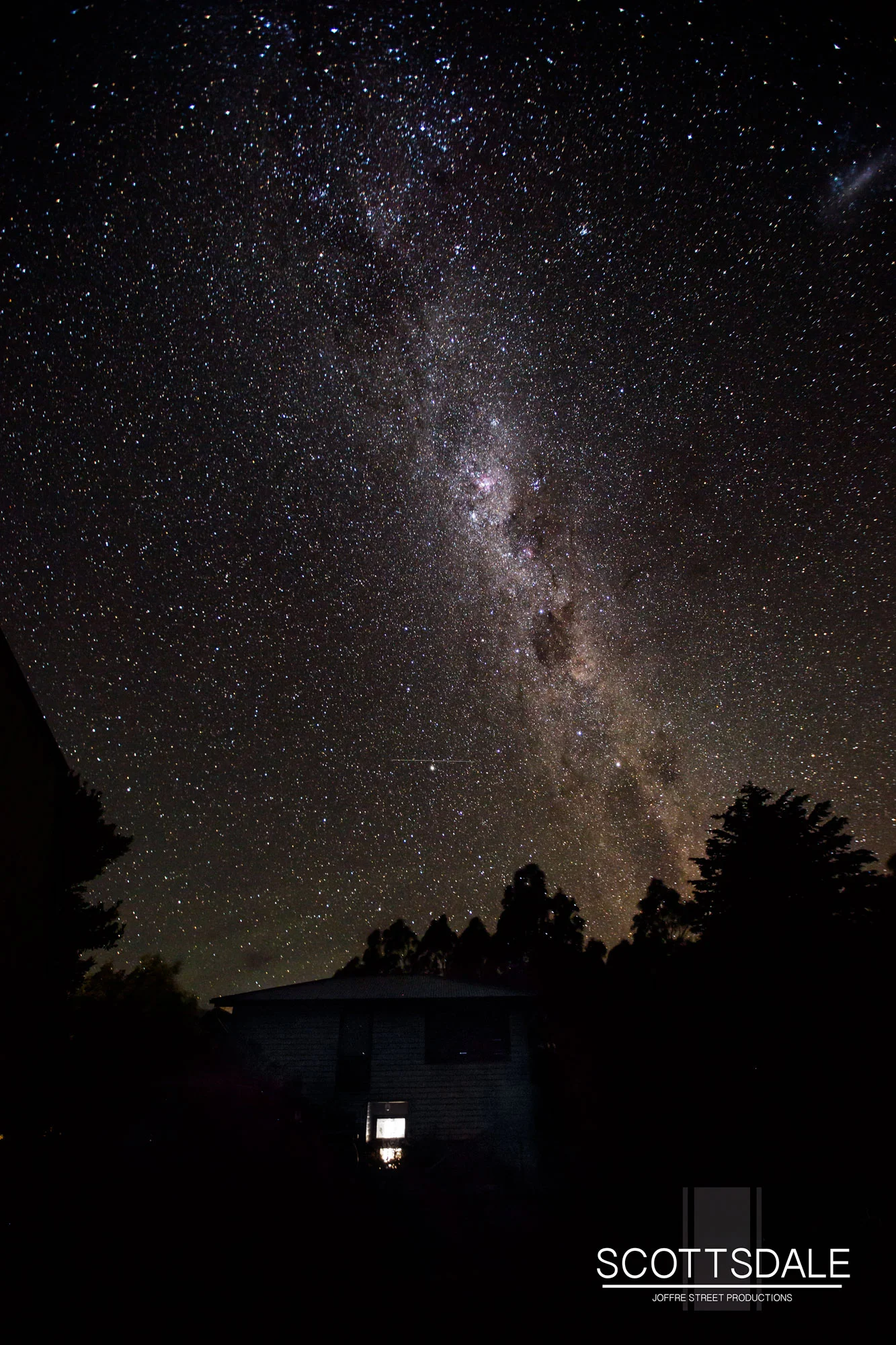 Milky Way over Scottsdale, Tasmania.