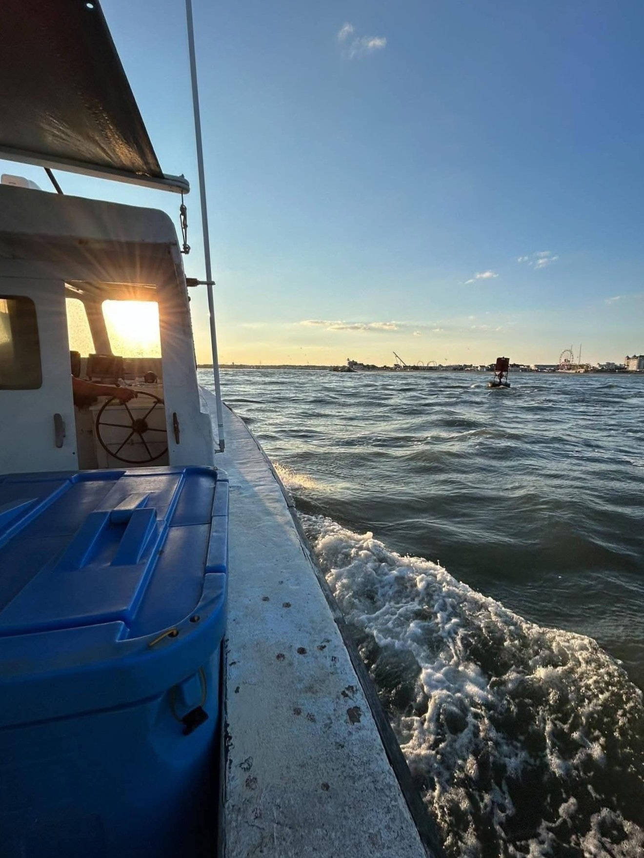   Sunrise on the Atlantic Ocean off Ocean City.   Photo by Corey Gwin 
