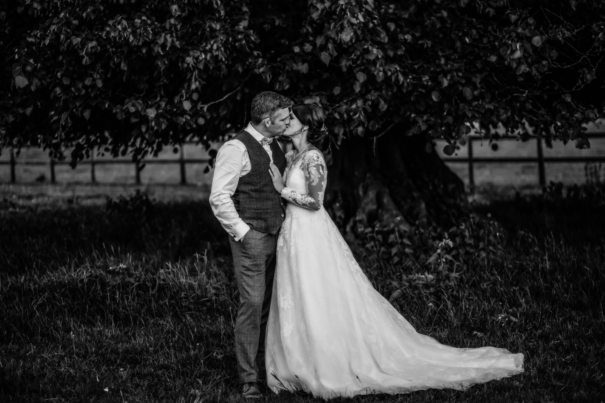Beautiful Bride and Groom at Downton - Barford Park Barn