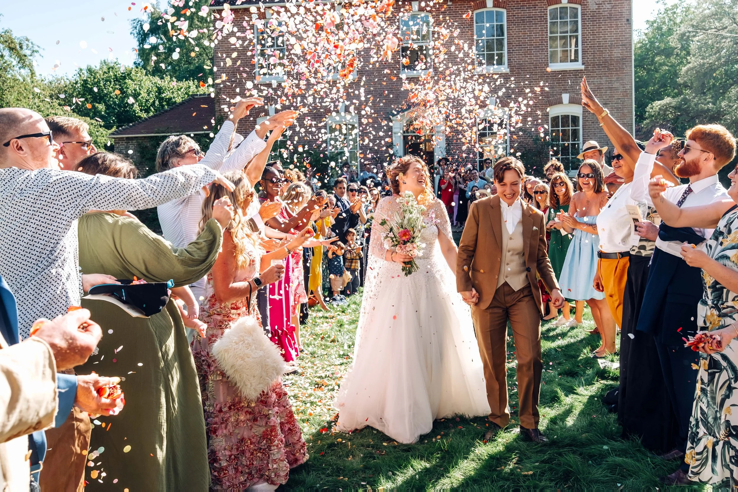 Evie &amp; Kit’s Wiltshire Marquee Wedding