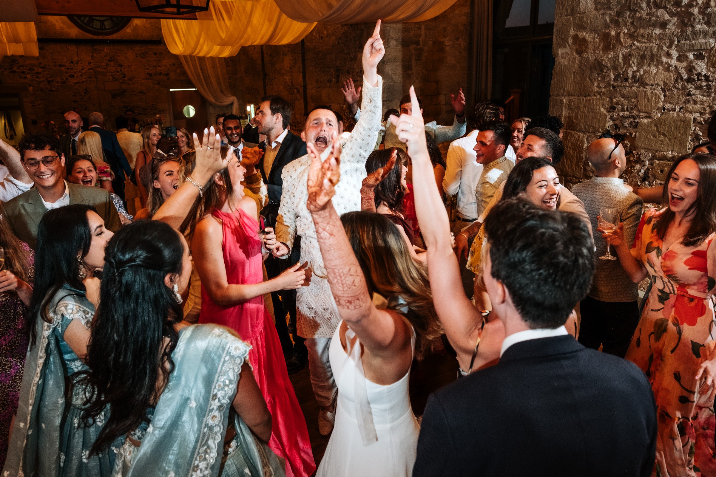 Party on the dance floor at Bake Barn