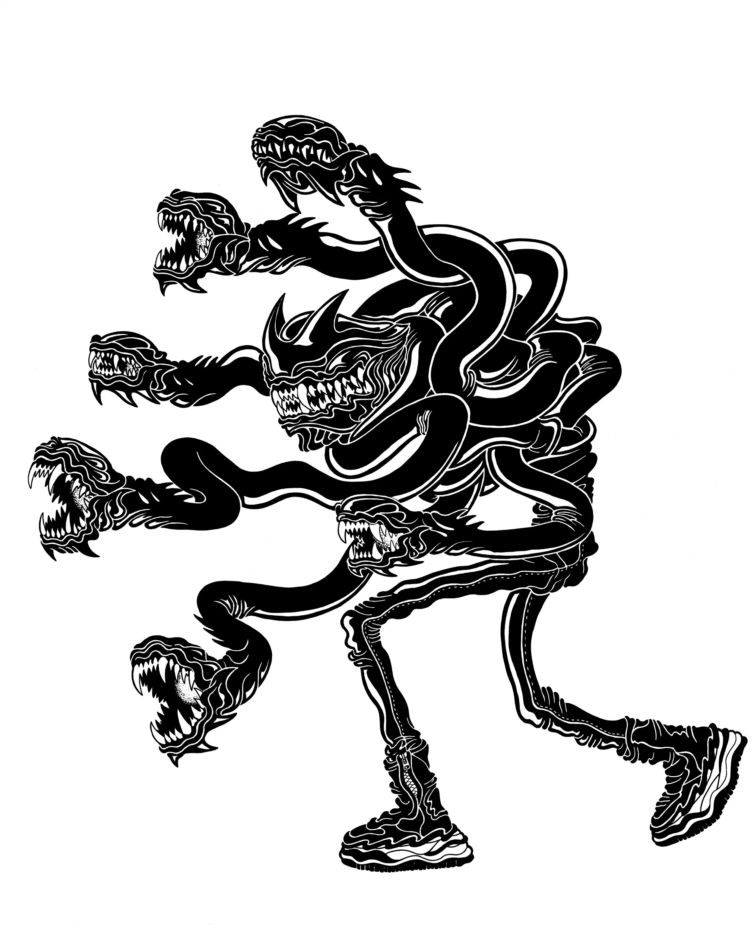  777 IQ  24” x 36”  Archival Ink On Paper  Apex Series  2024 