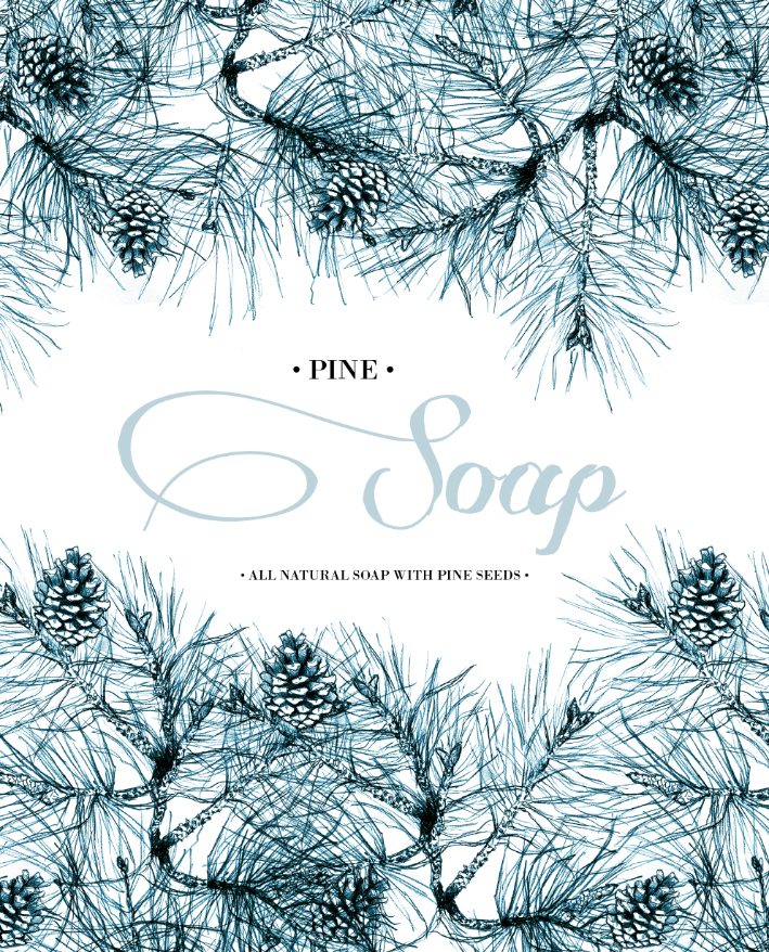 Förpackningsdesign - Pine Soap