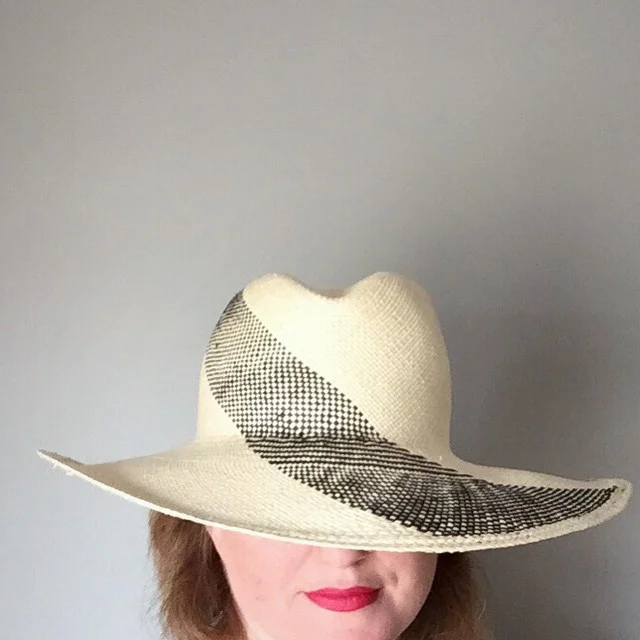 Graphic swirl | #PanamaHat
Handmade by (me) @unahats
Just listed on #etsy
_____________________________________
#design #graphic #graphicpattern #handmade #bespoke #hatgame #sunhat #summerhat #sunprotection #widebrimhat #blackandwhite #summer #california #LosAngeles #dtla #madeinla #graphicdesign #unahats #hat