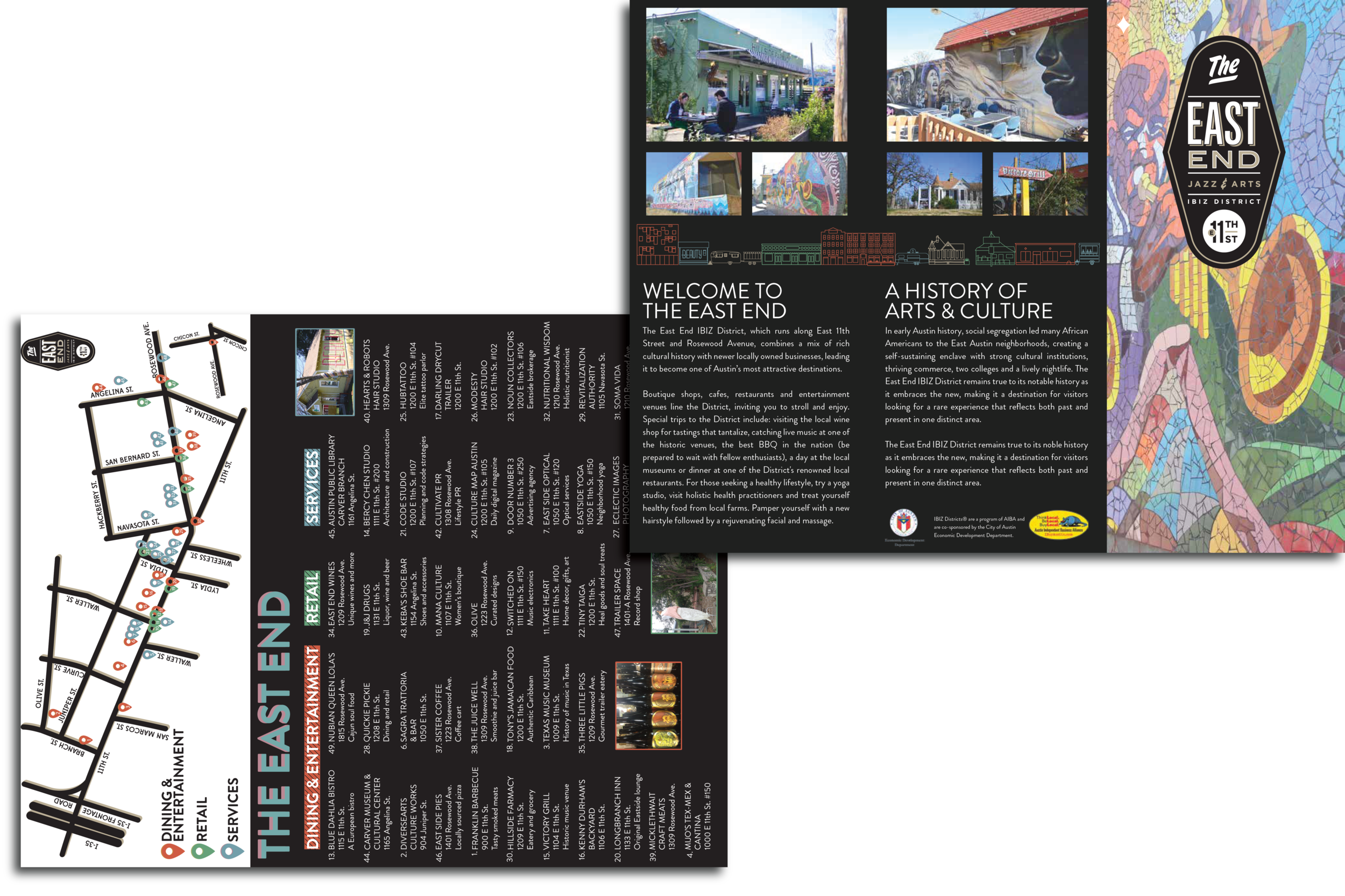 East End Business District Guide A directory for Austin's East End IBIZ District.