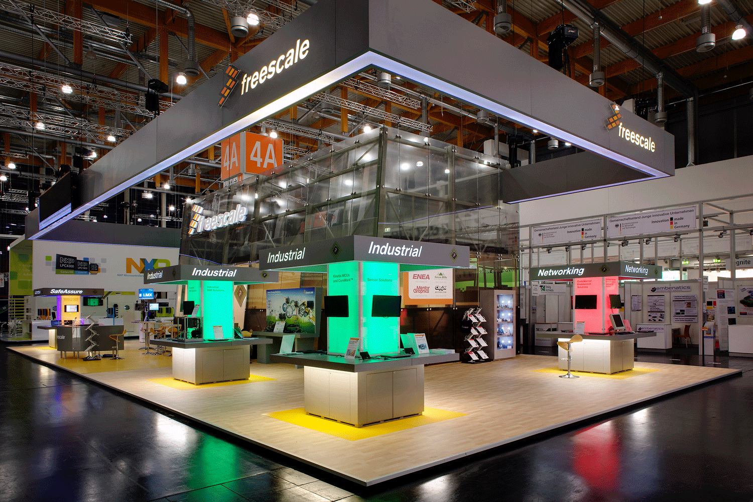 Freescale stand, Nürnberg, Germany