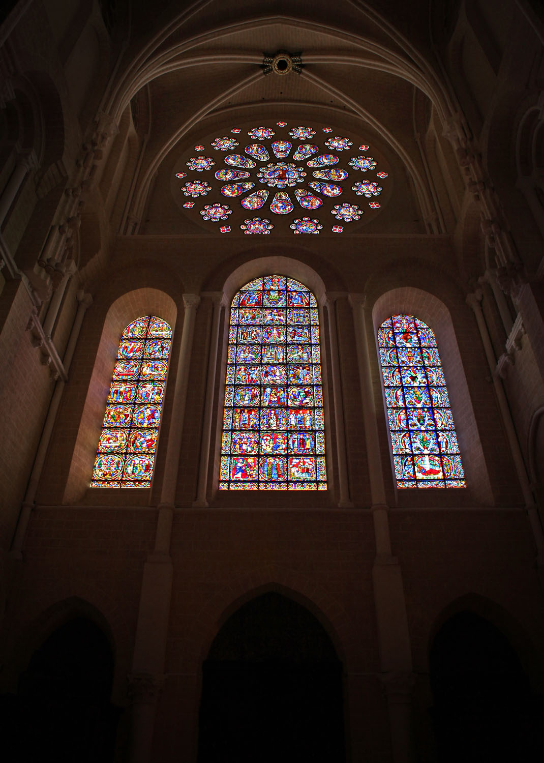 West Rose Window, Chartres Cathedral, Chartres, France