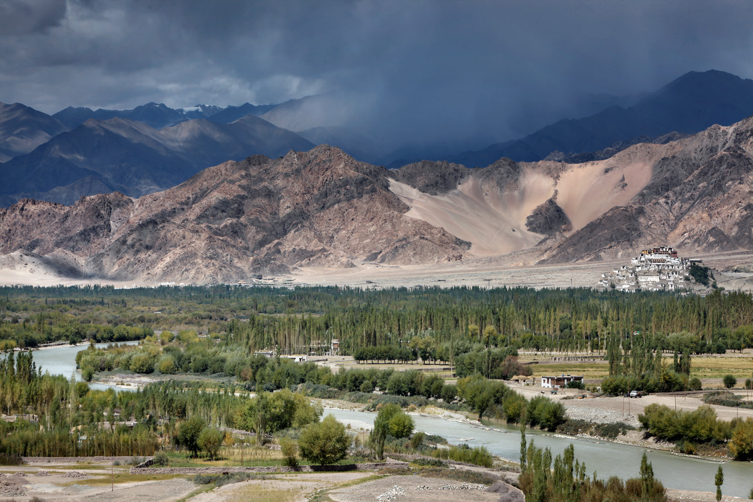 Thicksey Gompa and the Indus River, Ladakh, India - Dan Paton - Photographer - Oxford