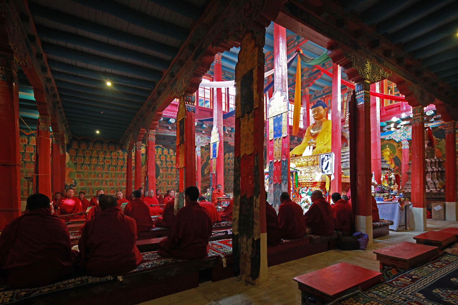 Early morning Puja, Hemis Monastery