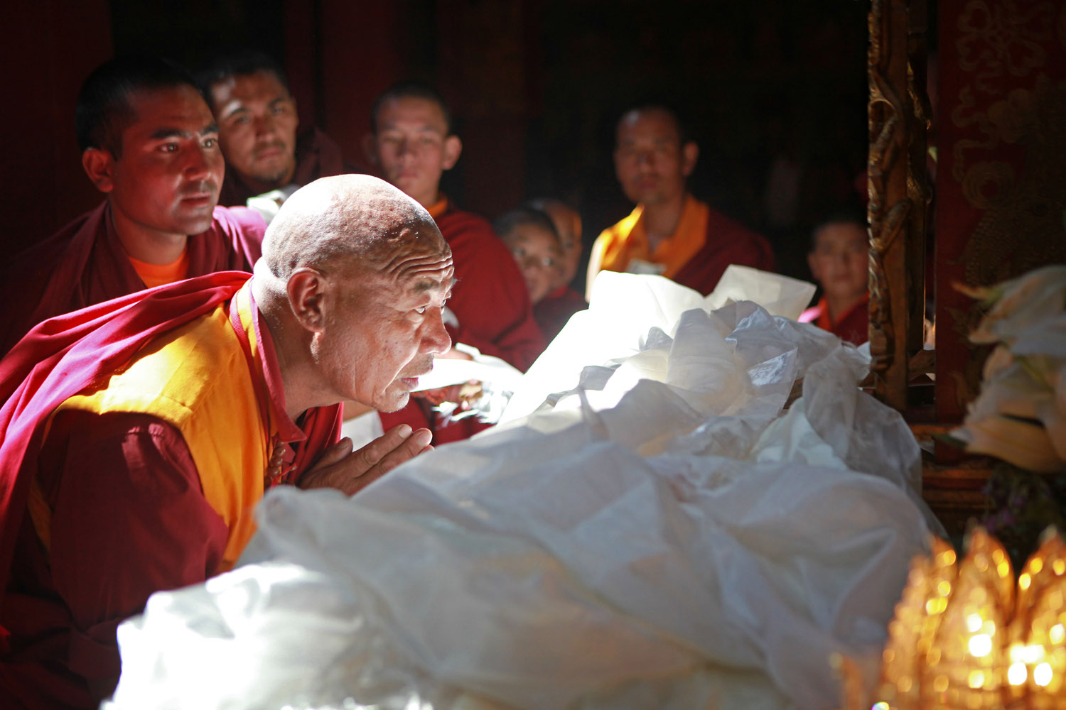 Sacred relic on display, Hemis Monastery, Ladakh