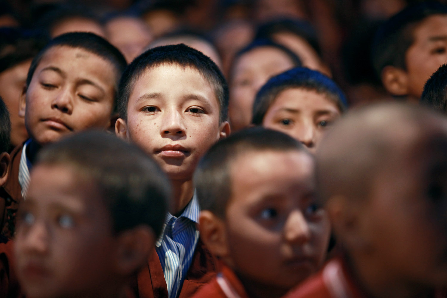 Pupils of Druk White Lotus school, Shey, Ladakh