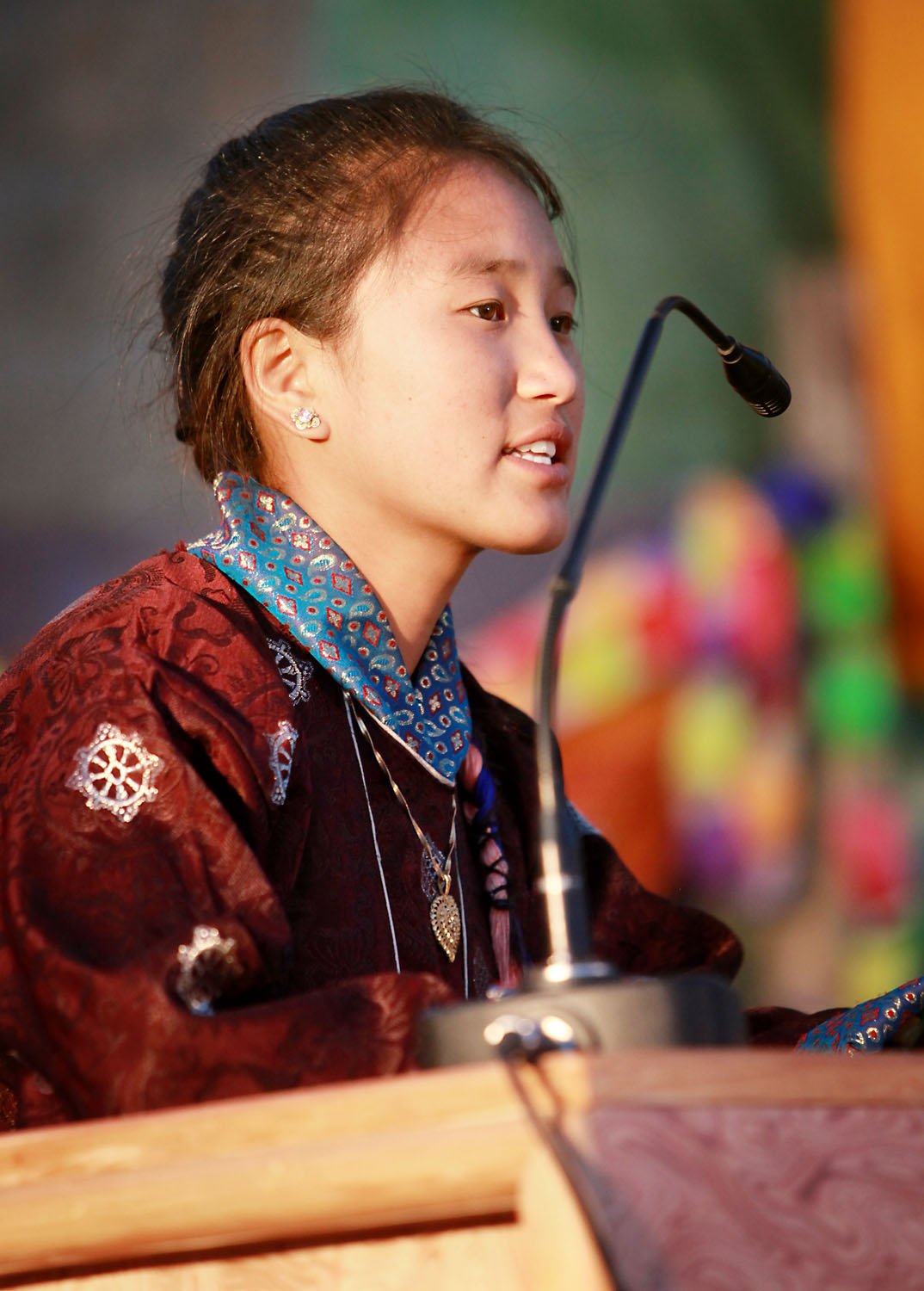 Pupil of Druk White Lotus school, Shey, Ladakh