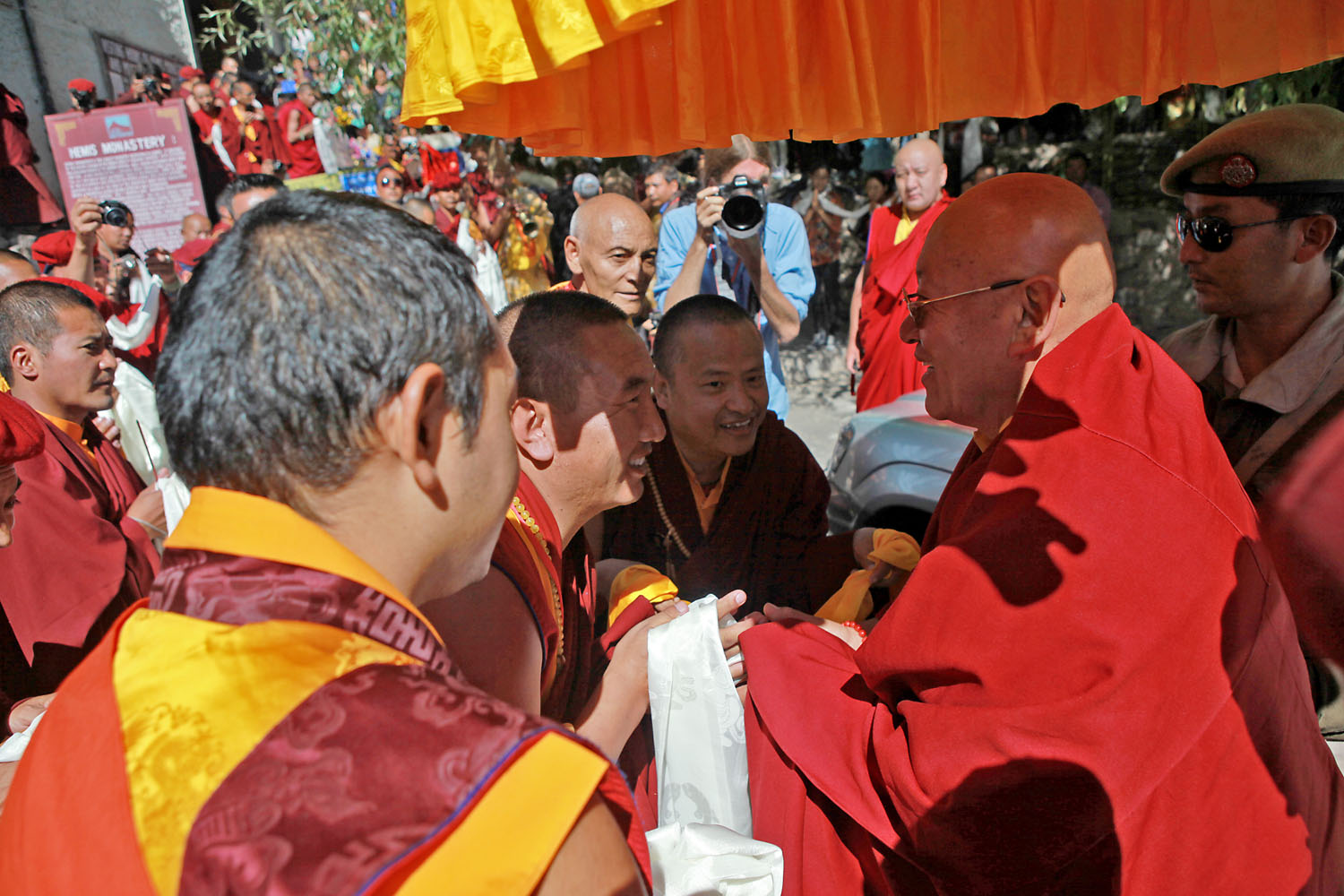 Arrival of Drikung Chetsang Rinpoche, Hemis Monastery