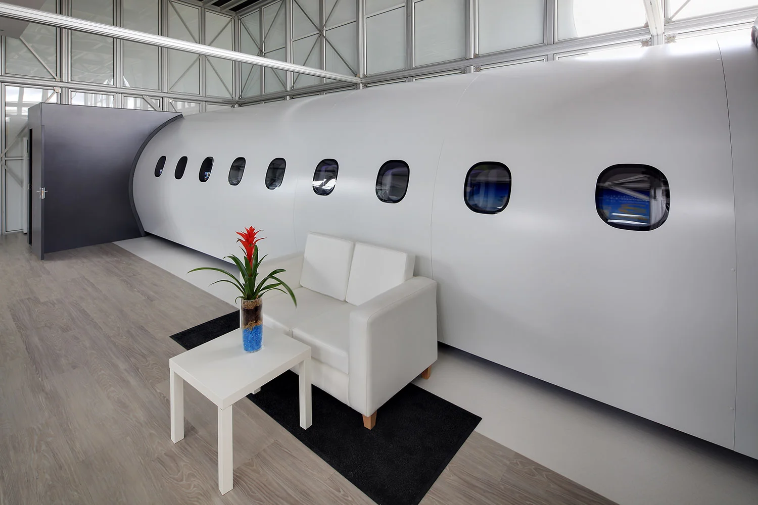 Embraer E2 mock-up at the Farnborough Airshow, UK