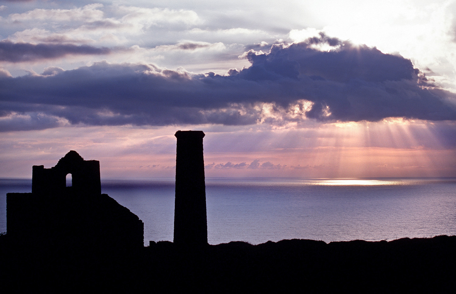 Chapel Porth Sunset, Cornwall, UK