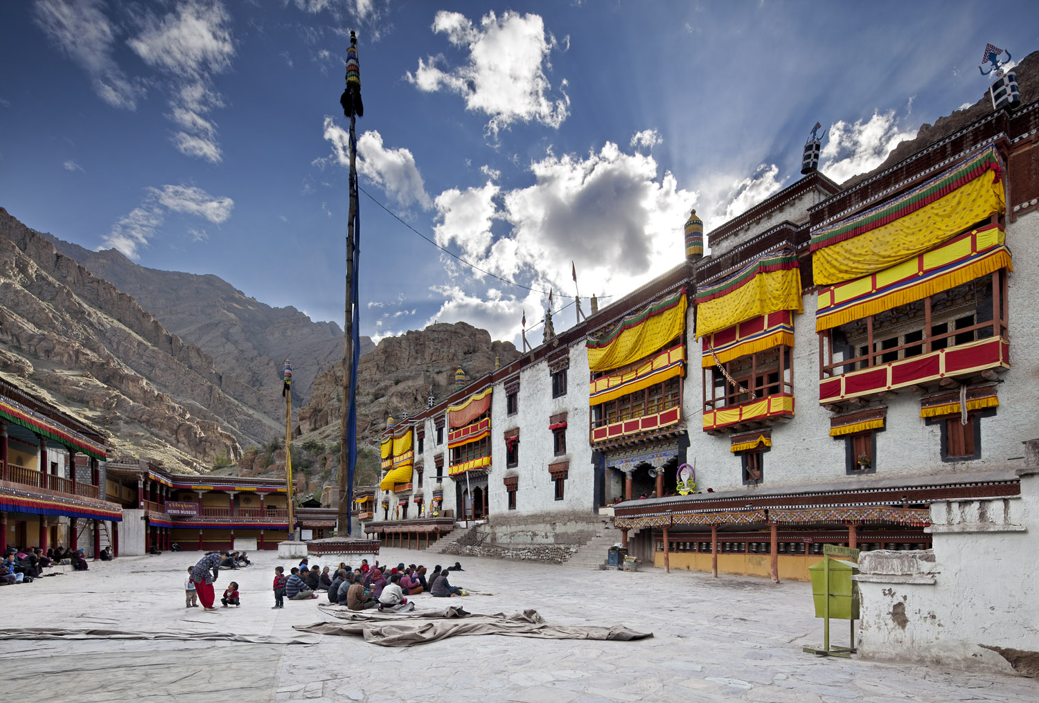 Courtyard, Hemis Monastery, Ladakh, India