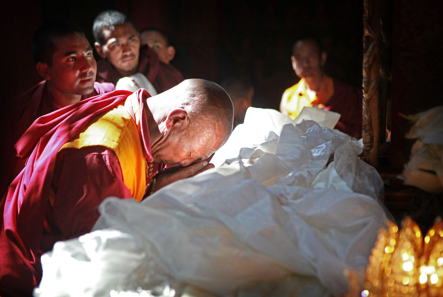 Sacred relic on display, Hemis Monastery, Ladakh