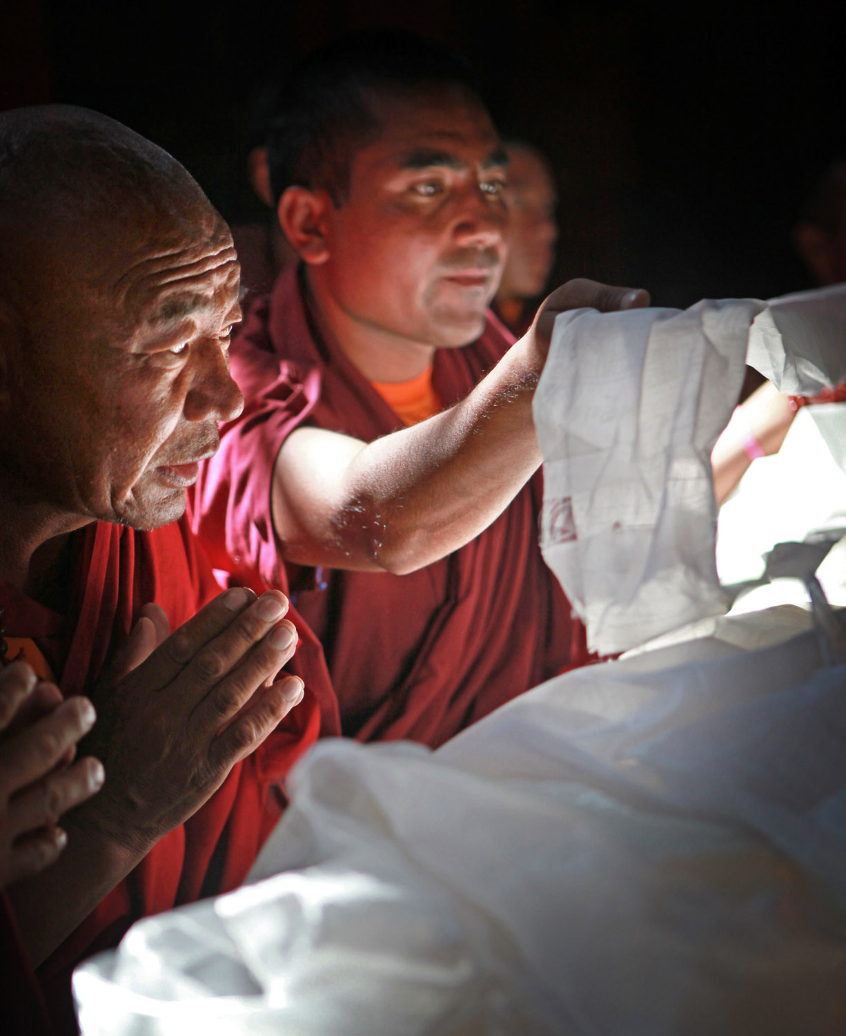 Sacred relic on display, Hemis Monastery, Ladakh