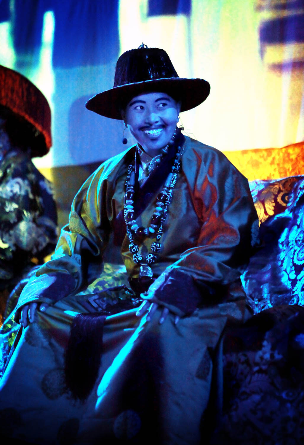 Theatrical performance by Drukpa nuns, Hemis Monastery