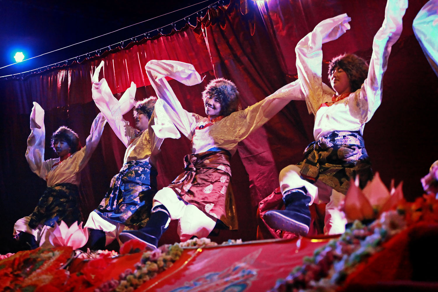 Theatrical performance by Drukpa nuns, Hemis Monastery