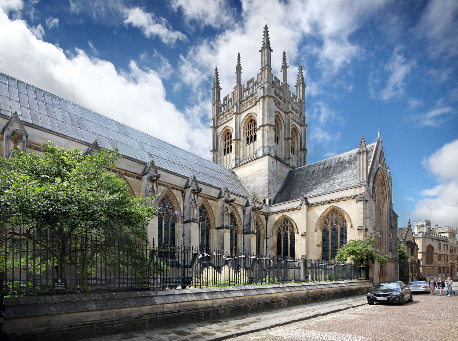 Merton College Chapel from Merton St. Oxford, UK