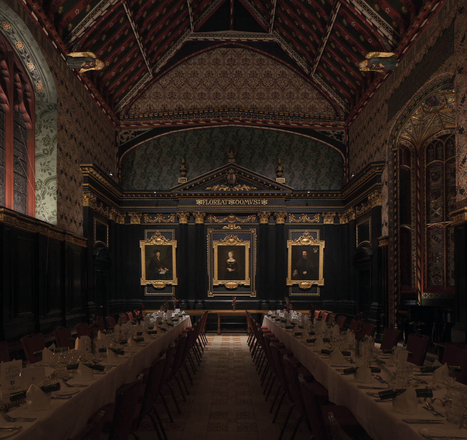  Lighting upgrade - The Old Hall, Queen's College, Cambridge 