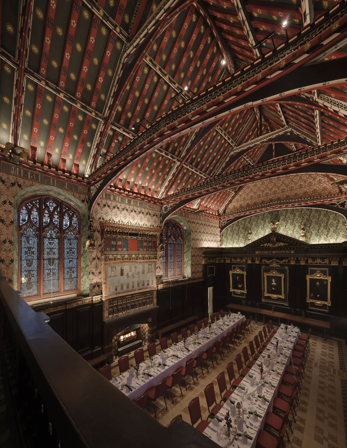 Lighting upgrade - The Old Hall, Queen's College, Cambridge