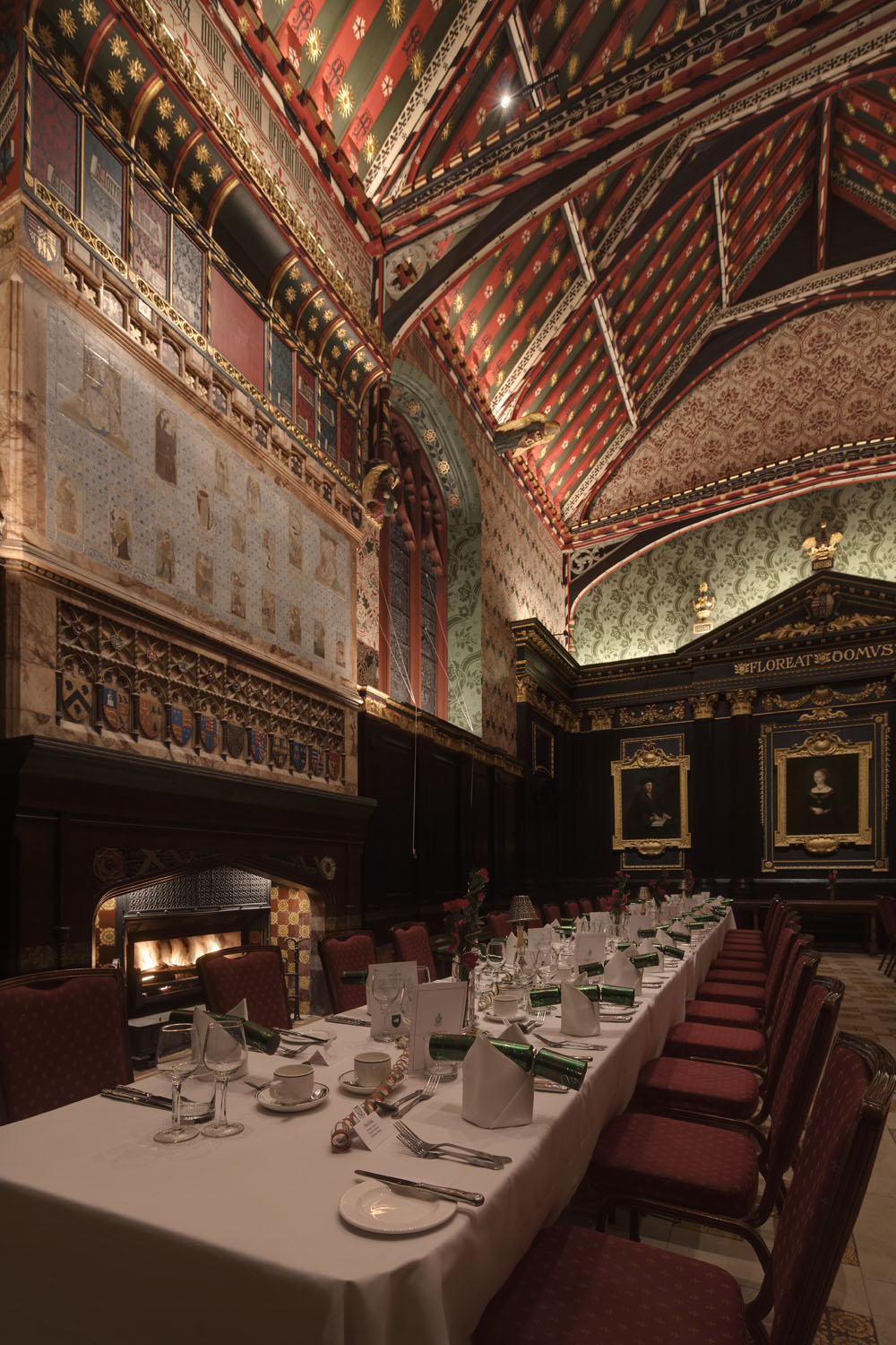 Lighting upgrade - The Old Hall, Queen's College, Cambridge