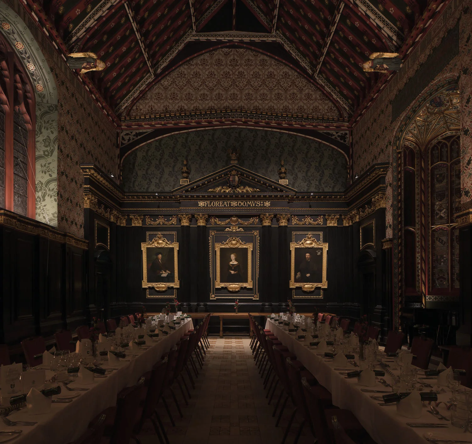 Lighting upgrade - The Old Hall, Queen's College, Cambridge