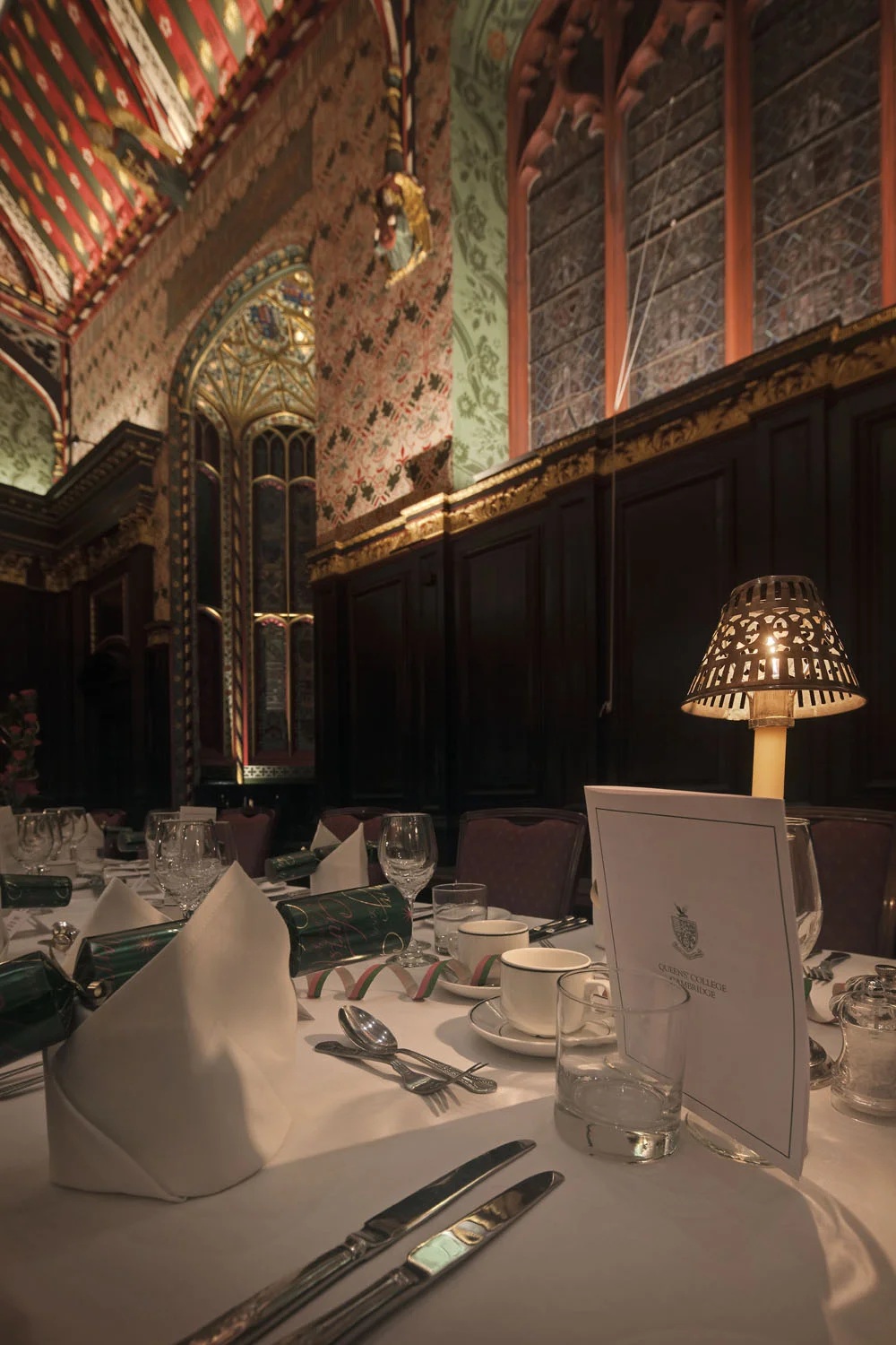Lighting upgrade - The Old Hall, Queen's College, Cambridge