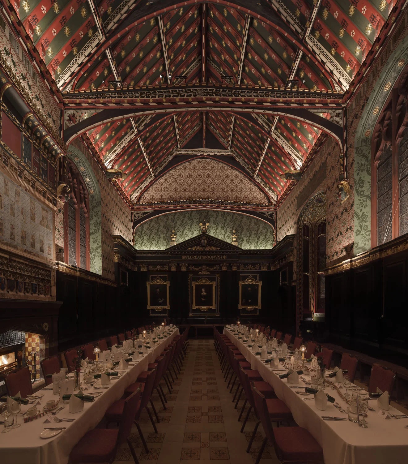 Lighting upgrade - The Old Hall, Queen's College, Cambridge