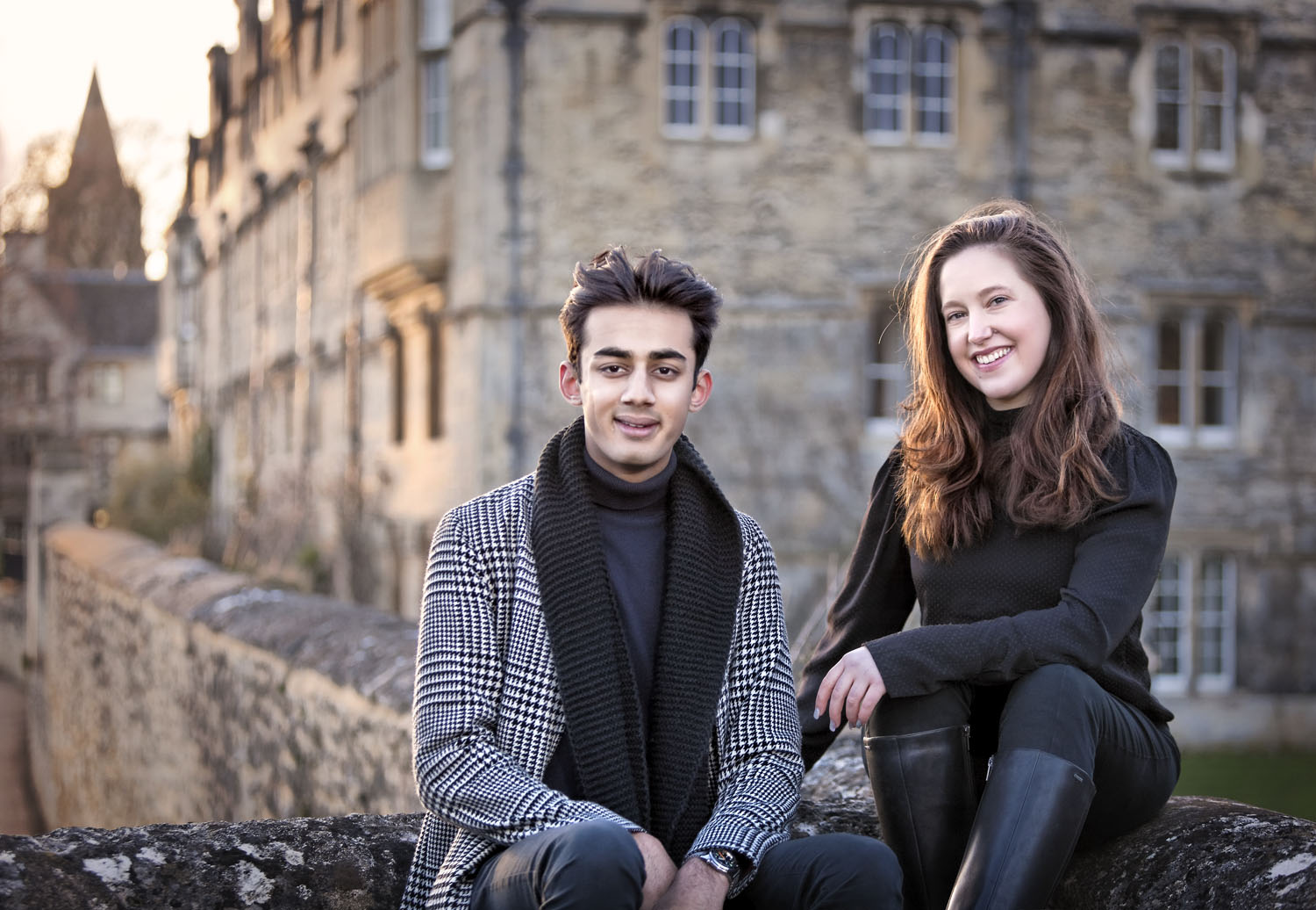  Lily and Jules - Heads of the Common Rooms - Merton College, Oxford 