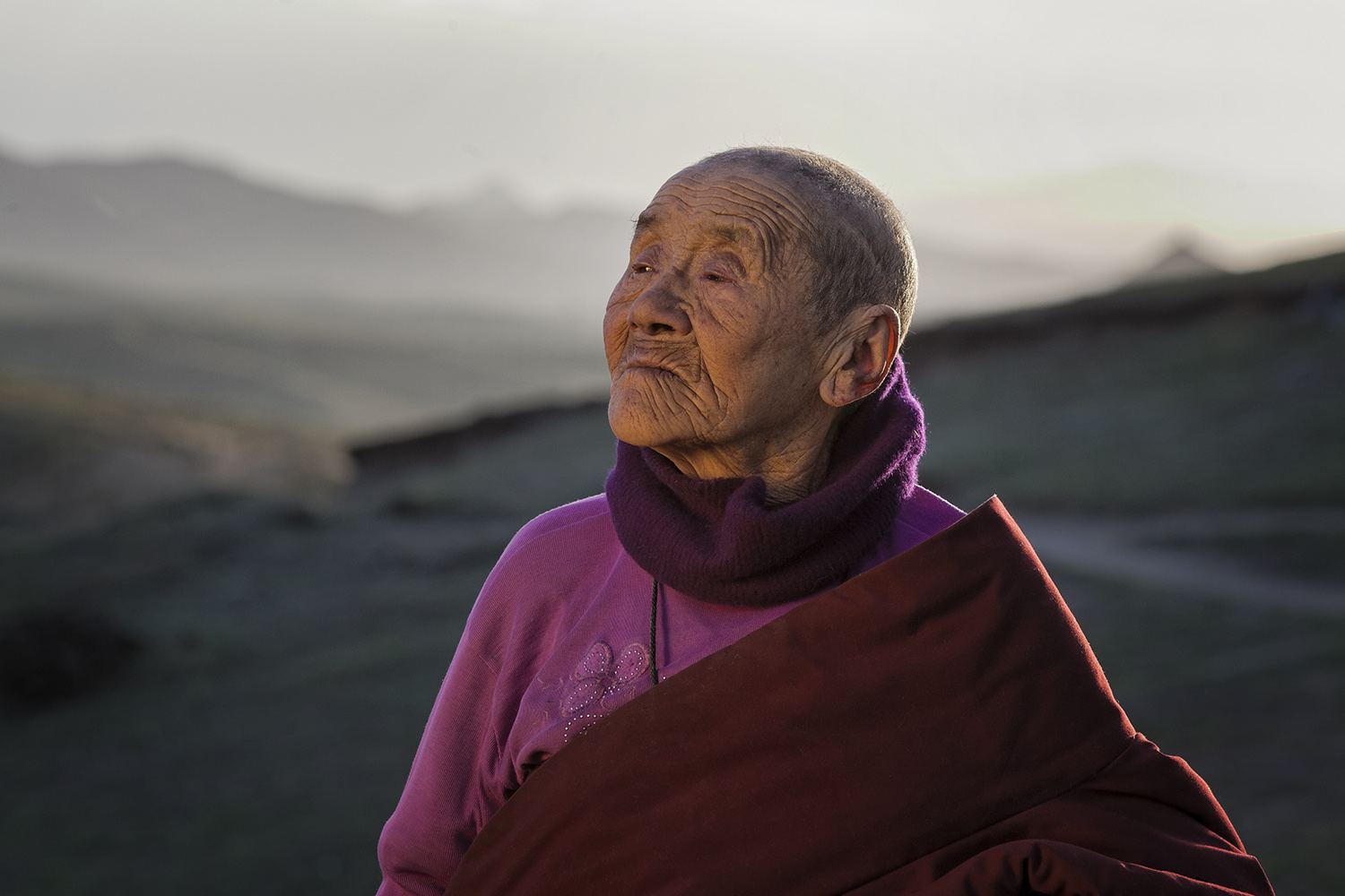  Nun - Ritoma, Amdo, Tibet - for Norlha Textiles 