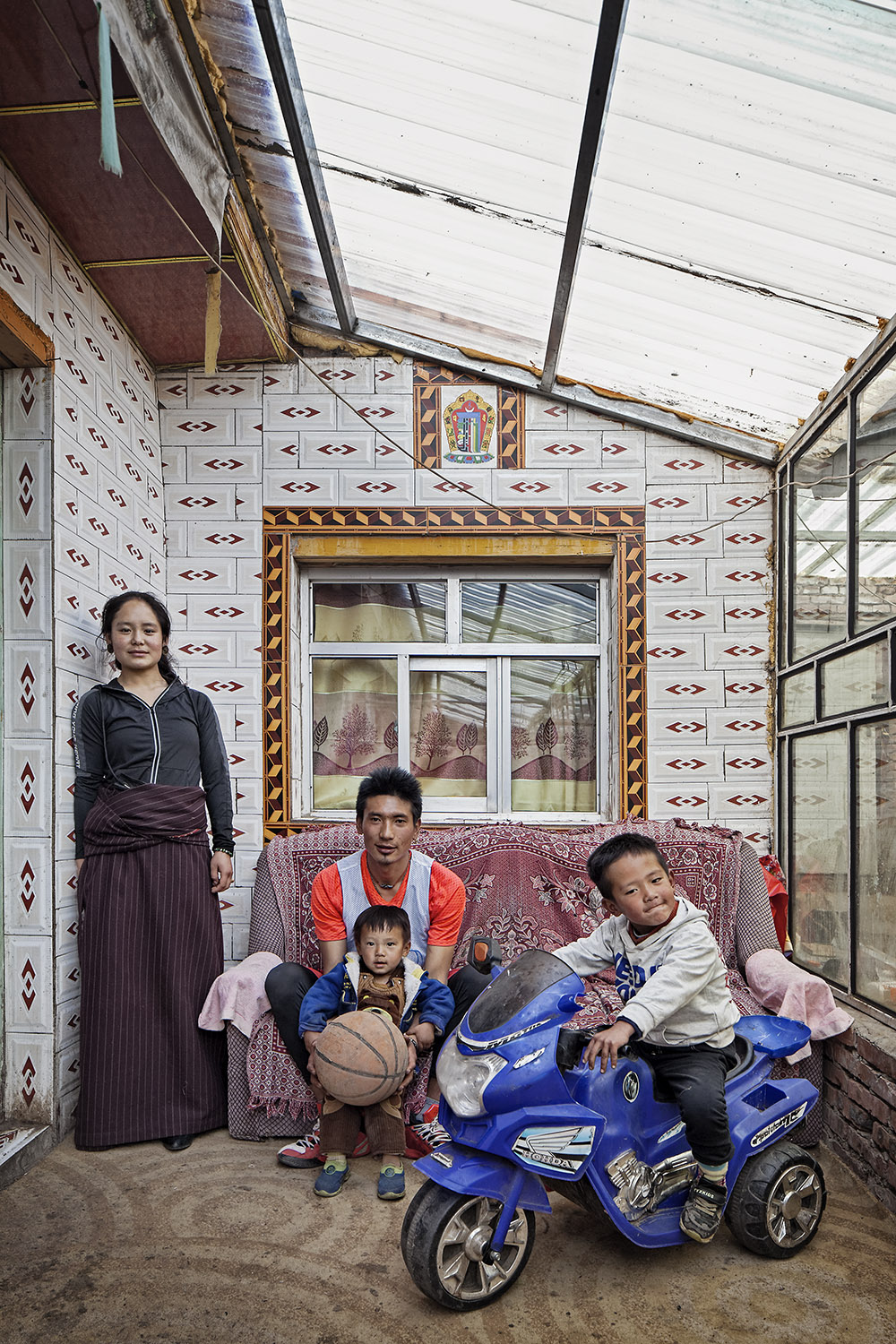  Norlha employee family portraits - for Norlha Textiles in Amdo on the Tibetan Plateau 