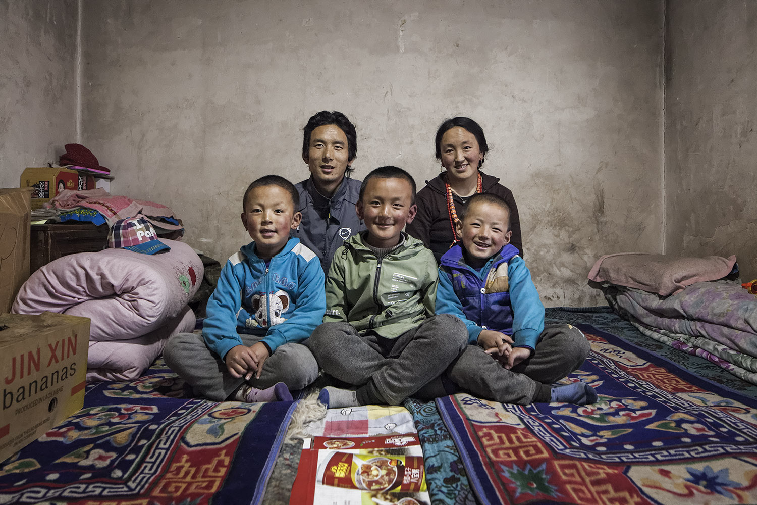  Norlha employee family portraits - for Norlha Textiles in Amdo on the Tibetan Plateau 