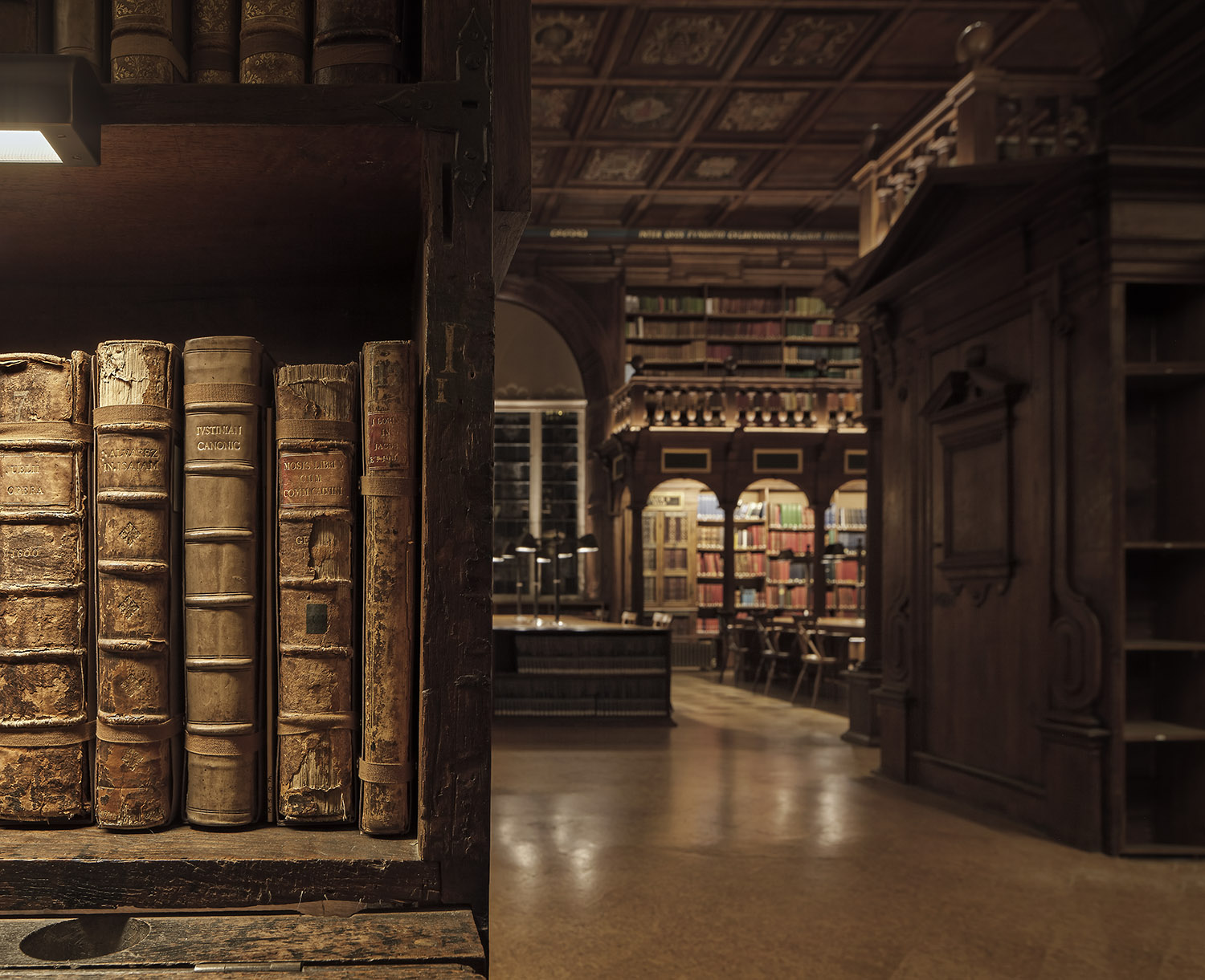 Duke Humfrey's Library, Bodleian Library, University of Oxford, Oxford, UK