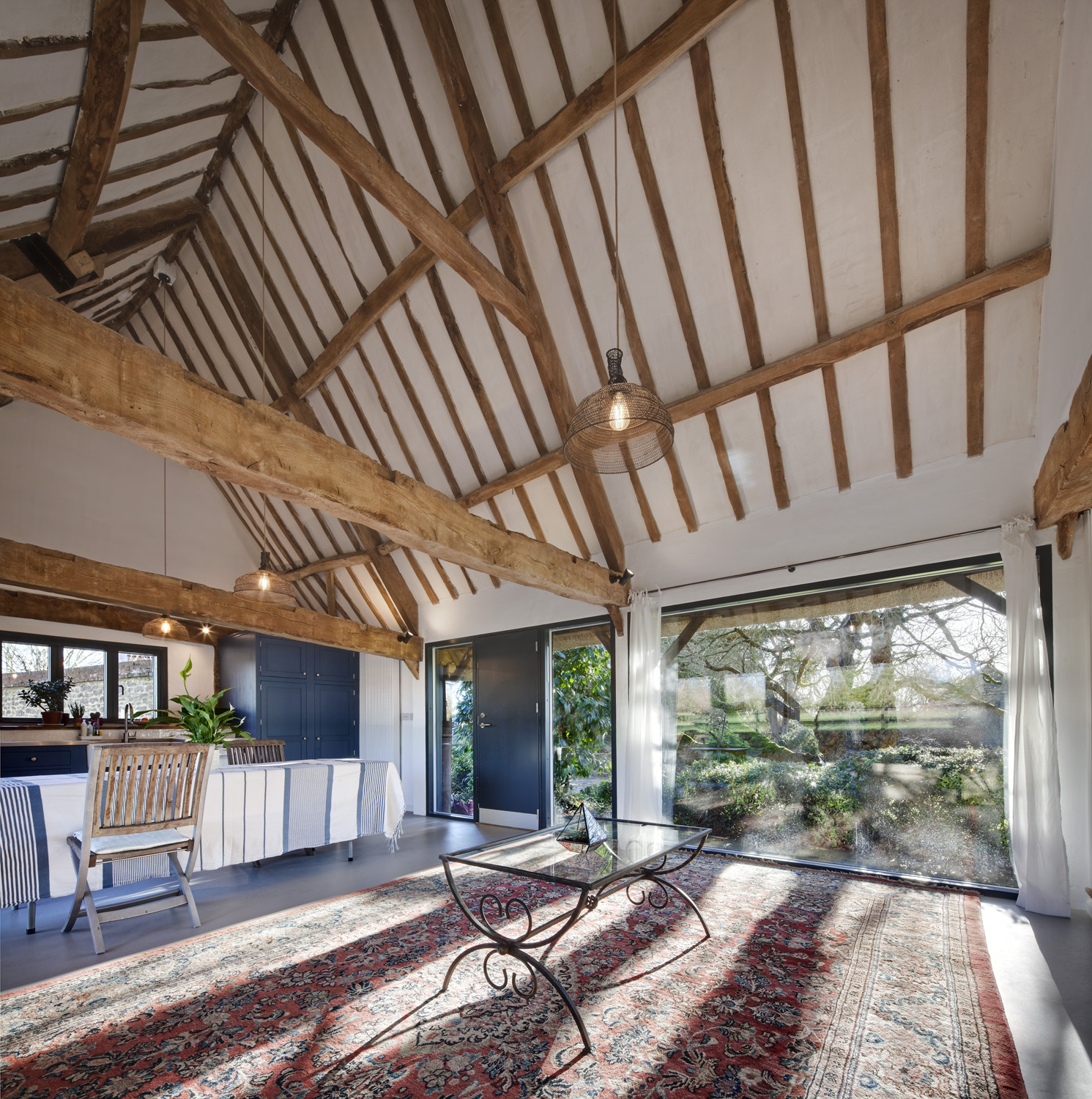  The new extension and barn conversion at Manor Farm, Boars Hill, Oxford, by Transition by Design. 
